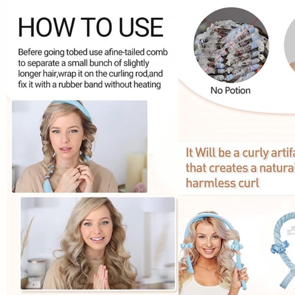 BRAND NEW - CUSTOMIZED LOLA HEATLESS SATIN HAIR CURLING FOAM ROLLER - Picture 7 of 9